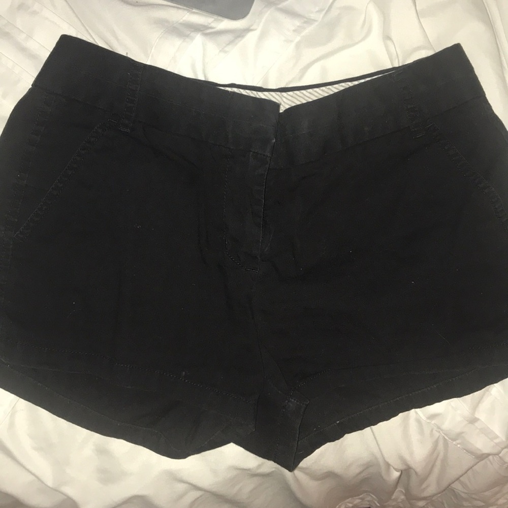 J crew black chino shorts